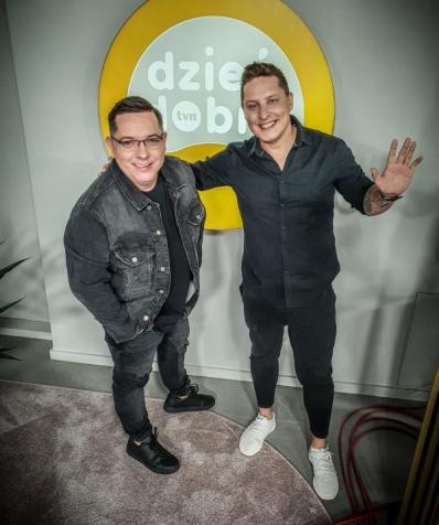 Robert Sadowski i Antek Smykiewicz w DD TVN
